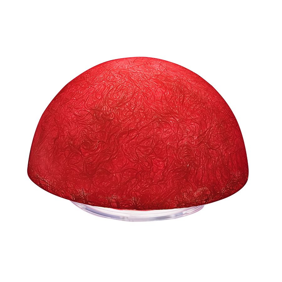 Table Lamp Button T In-Es Artdesign Collection Luna Color Red Size  Diam. Ø 25 Cm